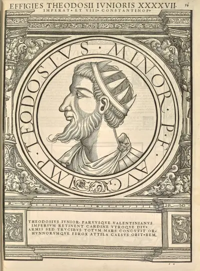 Theodosius II (the Calligrapher) av Jacopo Strada
