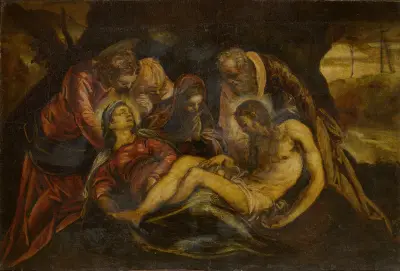 Lamentation over the Dead Christ av Jacopo Tintoretto