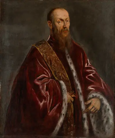Porträtt av Vincenzo Morosini av Jacopo Tintoretto