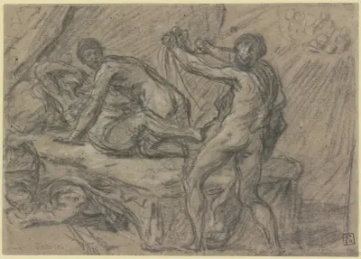 Vulkan überrascht Venus und Mars av Jacopo Tintoretto