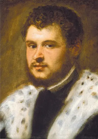 Young Man with a Beard av Jacopo Tintoretto