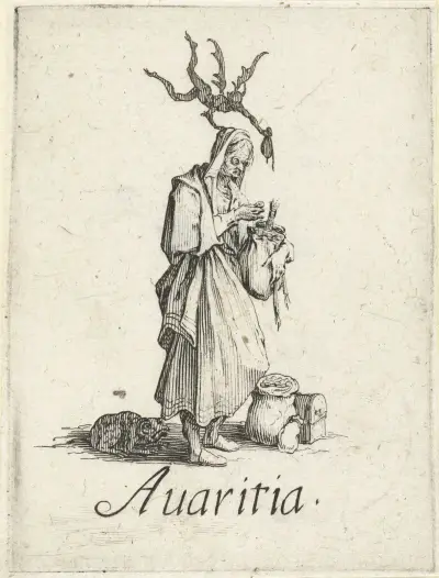 Avaritia (Greed) von Jacques Callot