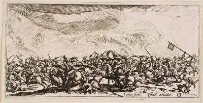 Strid med svärd av Jacques Callot