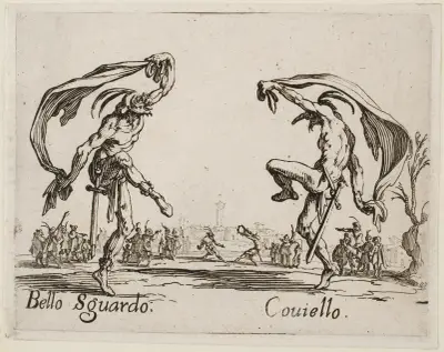 Bello Sguardo and Couiello von Jacques Callot