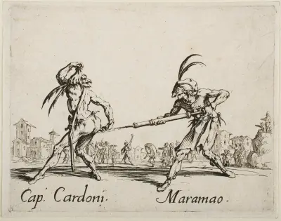 Cap. Cardoni and Maramao av Jacques Callot