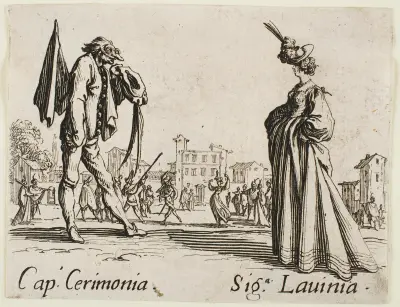 Cap. Cerimonia and Siga Lavinia av Jacques Callot