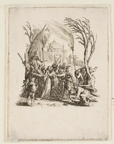 Kristus gripen av judarna av Jacques Callot