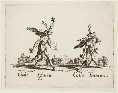 Cicho Sgarra and Collo Francisco av Jacques Callot