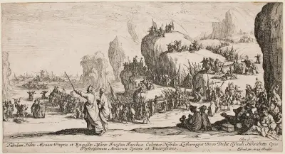 Övergången över Röda havet av Jacques Callot