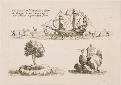 Herr de Brionnes intåg av Jacques Callot