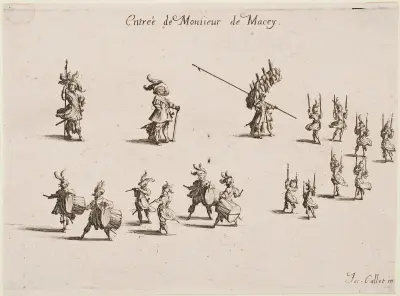 Monsieur de Maceys entré av Jacques Callot