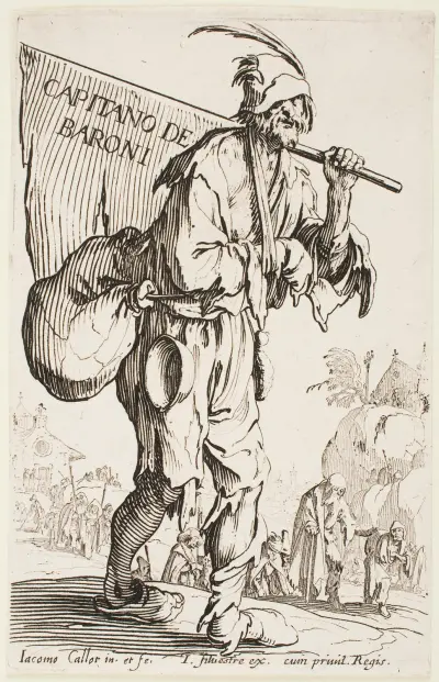 Frontespis – Tiggarna av Jacques Callot