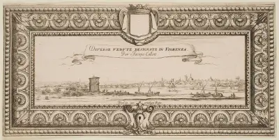 Frontespis till 'The Landscapes of Florence' av Jacques Callot