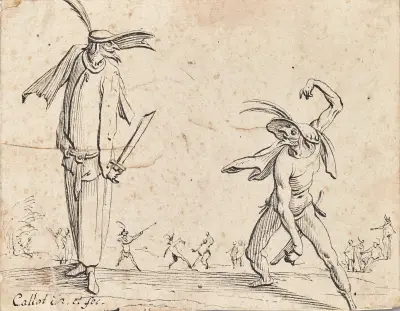 Gian Fritello und Ciurlo av Jacques Callot