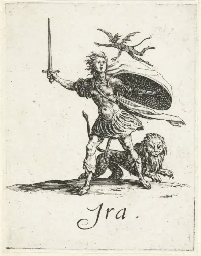 Ira (Fury) von Jacques Callot