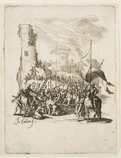 Jesus Carries the Cross av Jacques Callot