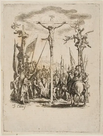 Jesus Is Pierced by a Lance von Jacques Callot