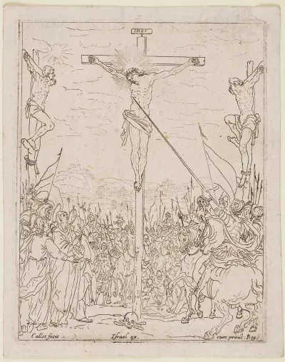 Jesus on the Cross von Jacques Callot
