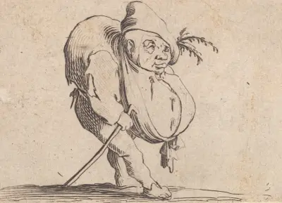 Le bossu a la canne av Jacques Callot