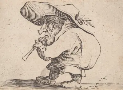 Le joueur de flageolet av Jacques Callot