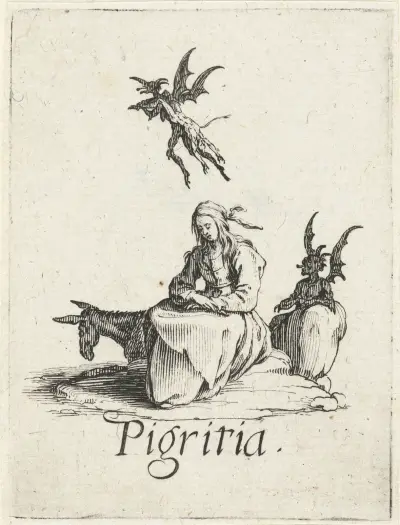 Pigritia (Laziness) von Jacques Callot