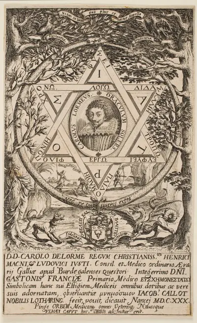 Porträtt av Charles Delorme av Jacques Callot