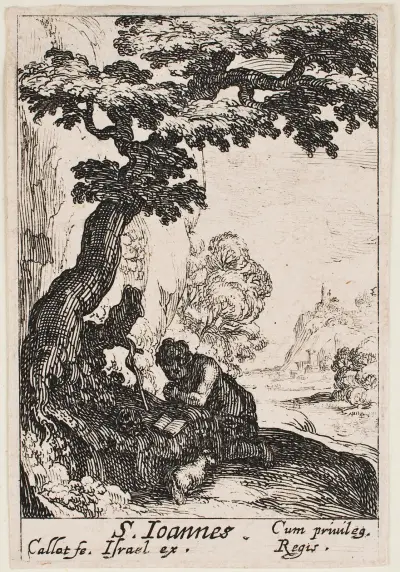 Johannes Döparen av Jacques Callot