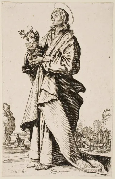 Saint John the Evangelist av Jacques Callot