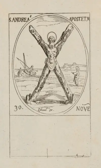 S:t Andreas apostel och martyr, 30 november av Jacques Callot