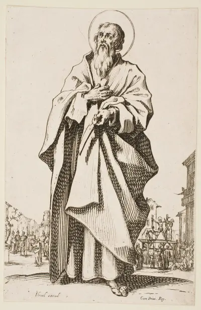Der heilige Bartholomäus von Jacques Callot