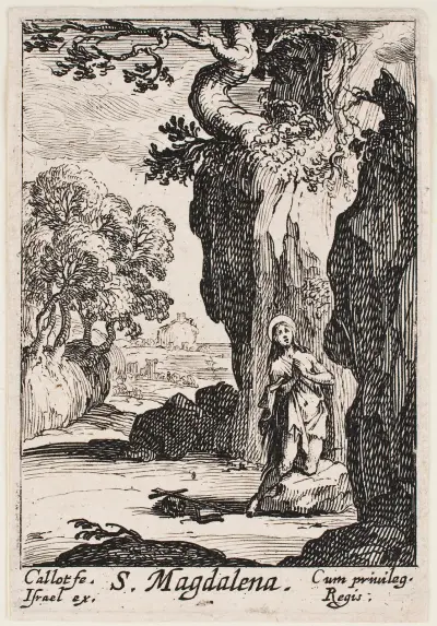 Die heilige Magdalena bei der Buße von Jacques Callot