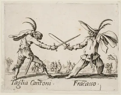 Taglia Cantoni and Fracasso av Jacques Callot