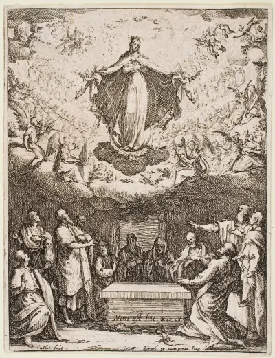 Die Himmelfahrt der Jungfrau von Jacques Callot