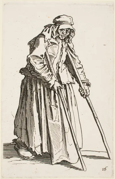 Tiggaren på kryckor av Jacques Callot