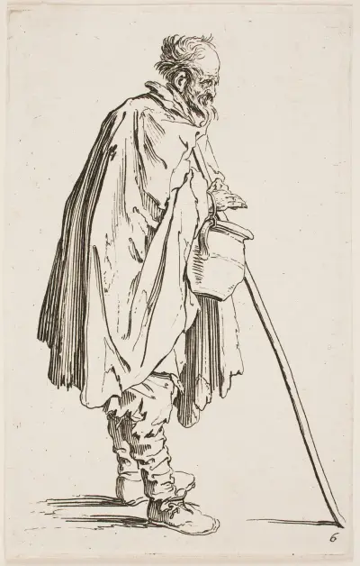 The Beggar with a Brazier von Jacques Callot
