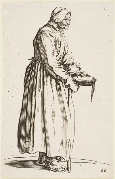 Tiggerskan med sin skål av Jacques Callot