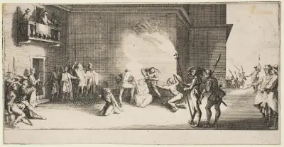 Kröningen med törnen av Jacques Callot
