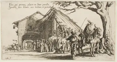The Gypsies’ Resting Place; The Fortune Tellers av Jacques Callot