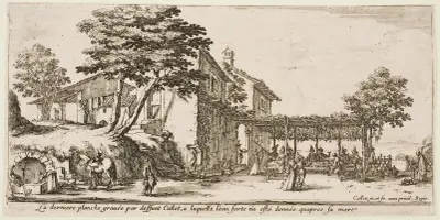 Den lilla vinranksbersån av Jacques Callot