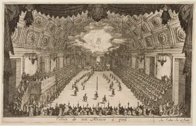 Marschen till fots av Jacques Callot