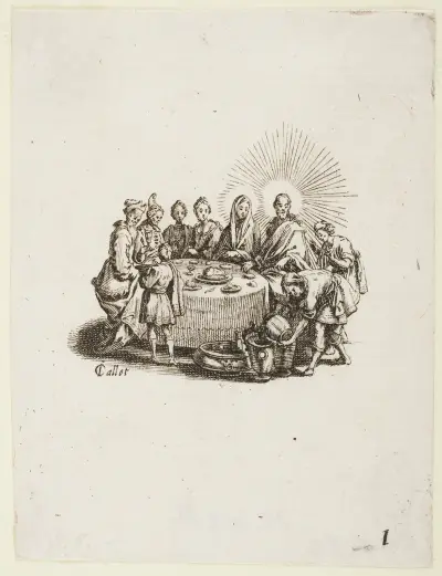 Bröllopet i Kana av Jacques Callot