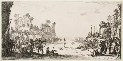 Sankt Sebastians martyrium av Jacques Callot