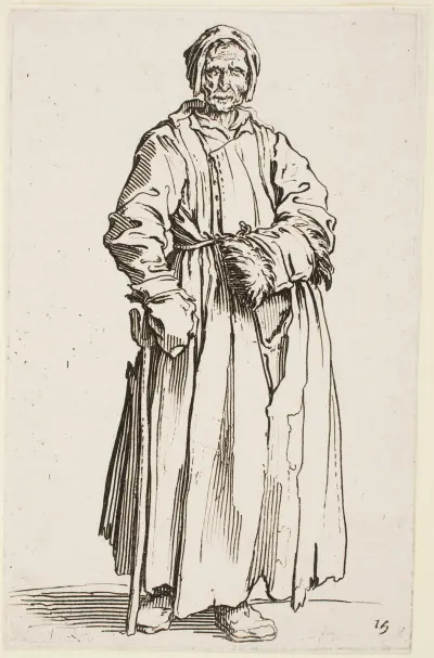 The One-Eyed Woman von Jacques Callot