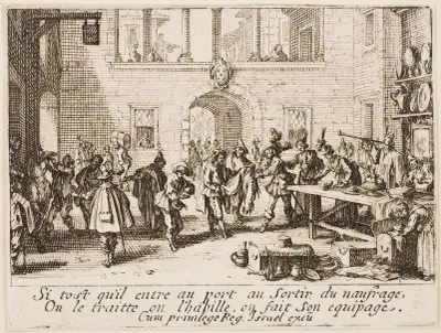 Den förlorade sonen utrustas igen av Jacques Callot