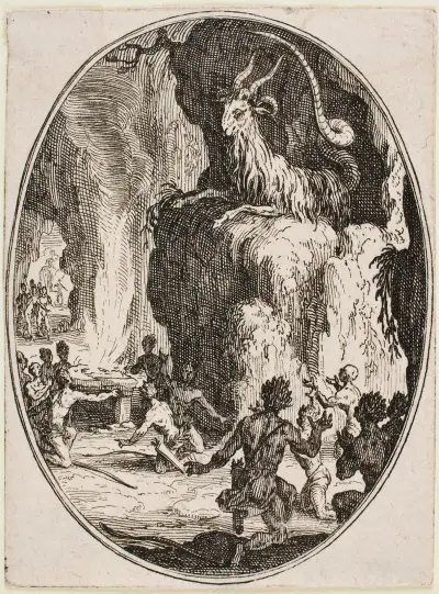 Offren – djävulens tillbedjan av Jacques Callot