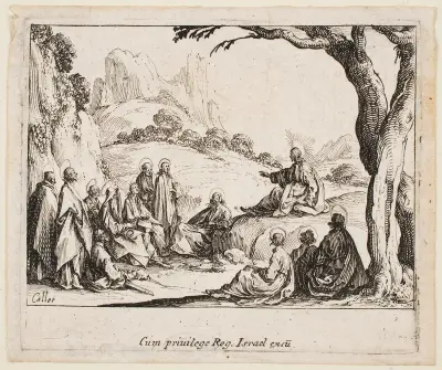 Bergspredikan av Jacques Callot