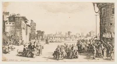 Slavmarknaden av Jacques Callot