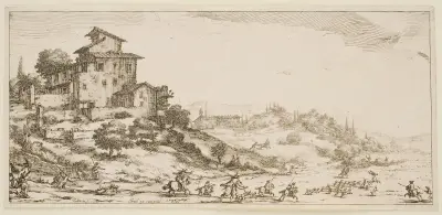Hjortjakten av Jacques Callot