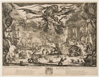 Frestelsen av den helige Antonius av Jacques Callot