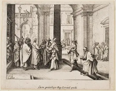 The Tribute Money von Jacques Callot